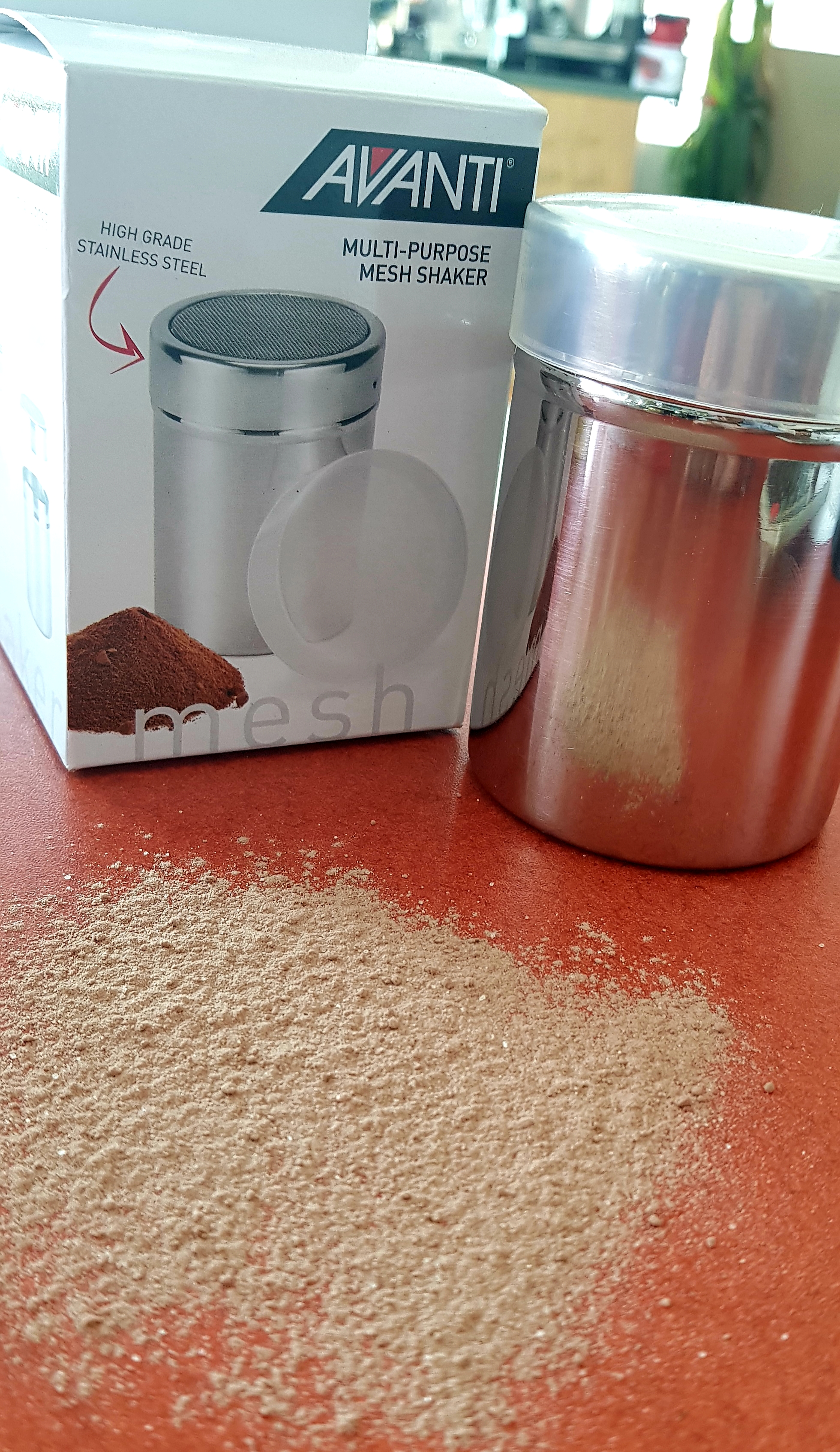 Honbay Stainless Steel Chocolate Shaker Icing Sugar Powder Cocoa Flour Coffee Sifter Cooking Tools Lid Chocolate Shaker Cocoa 